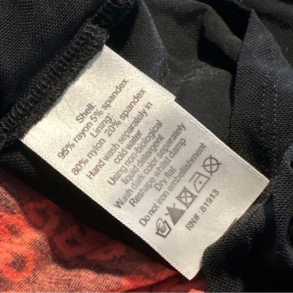 Plenty by Tracy Reese Faux Wrap Dress Size P 3/4 Sleeve Elastic Waist - Picture 5 of 6